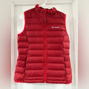 Columbia Red Puffer Vest women’s size S